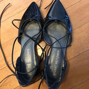 Stuart Weitzman black Gilligan sandals size 7